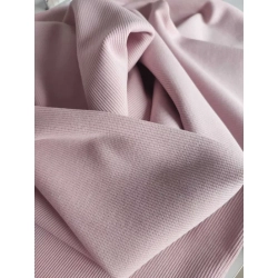 Ściągacz bawełniany prążek do wykończenia bluzy - pudrowy róż